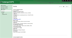 Desktop Screenshot of catalogooaps.wikispaces.com
