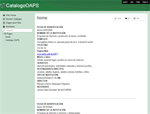 Tablet Screenshot of catalogooaps.wikispaces.com