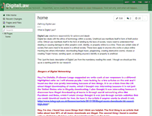 Tablet Screenshot of digitallaw.wikispaces.com