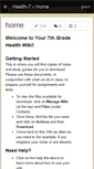 Mobile Screenshot of health-7.wikispaces.com