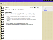 Tablet Screenshot of health-7.wikispaces.com