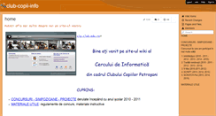 Desktop Screenshot of club-copii-info.wikispaces.com