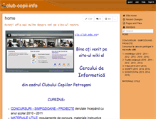 Tablet Screenshot of club-copii-info.wikispaces.com