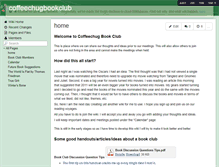 Tablet Screenshot of coffeechugbookclub.wikispaces.com