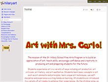 Tablet Screenshot of hilaryart.wikispaces.com