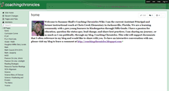 Desktop Screenshot of coachingchronicles.wikispaces.com