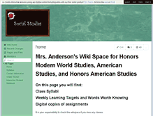 Tablet Screenshot of andersonss.wikispaces.com