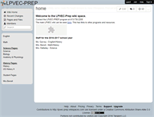 Tablet Screenshot of lpvec-prep.wikispaces.com
