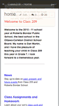 Mobile Screenshot of class209.wikispaces.com