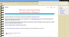 Desktop Screenshot of gastoncountyscienceresources.wikispaces.com