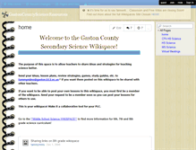Tablet Screenshot of gastoncountyscienceresources.wikispaces.com