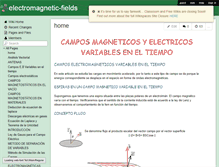 Tablet Screenshot of electromagnetic-fields.wikispaces.com