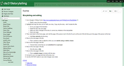 Desktop Screenshot of cte319storytelling.wikispaces.com