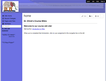 Tablet Screenshot of drchick.wikispaces.com