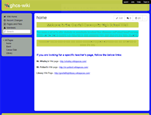 Tablet Screenshot of ghcs-wiki.wikispaces.com