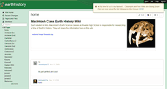 Desktop Screenshot of earthhistory.wikispaces.com