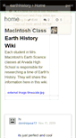 Mobile Screenshot of earthhistory.wikispaces.com