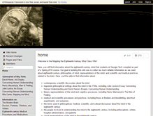 Tablet Screenshot of 18thcenturyminds.wikispaces.com