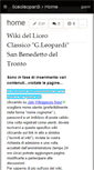 Mobile Screenshot of liceoleopardi.wikispaces.com