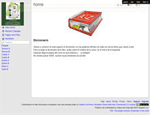 Tablet Screenshot of diccionario.wikispaces.com