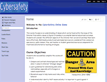 Tablet Screenshot of cybersafetygame.wikispaces.com