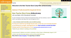 Desktop Screenshot of edutopia-ntbootcamp.wikispaces.com
