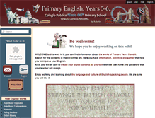 Tablet Screenshot of english-primary-3rd-cycle.wikispaces.com