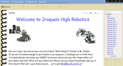 Desktop Screenshot of iroquoisrobots.wikispaces.com