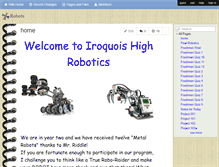 Tablet Screenshot of iroquoisrobots.wikispaces.com