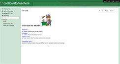 Desktop Screenshot of cooltoolsforteachers.wikispaces.com