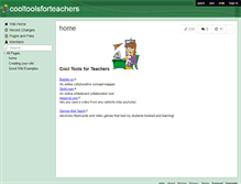 Tablet Screenshot of cooltoolsforteachers.wikispaces.com