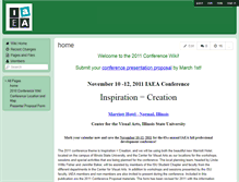 Tablet Screenshot of iaea2011conference.wikispaces.com