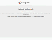 Tablet Screenshot of profscott.wikispaces.com