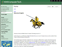 Tablet Screenshot of kmscomputertech.wikispaces.com