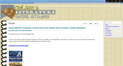 Desktop Screenshot of childrenslit-socialstudies.wikispaces.com