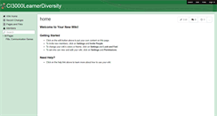 Desktop Screenshot of ci3000learnerdiversity.wikispaces.com