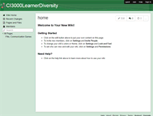 Tablet Screenshot of ci3000learnerdiversity.wikispaces.com