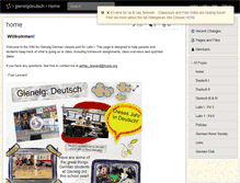 Tablet Screenshot of glenelgdeutsch.wikispaces.com