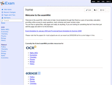 Tablet Screenshot of iexam.wikispaces.com