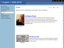 Tablet Screenshot of englishi2009-2010.wikispaces.com