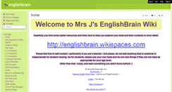 Desktop Screenshot of englishbrain.wikispaces.com
