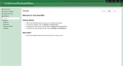 Desktop Screenshot of childrenwithdisabilities.wikispaces.com