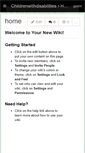 Mobile Screenshot of childrenwithdisabilities.wikispaces.com