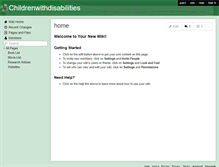 Tablet Screenshot of childrenwithdisabilities.wikispaces.com