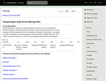 Tablet Screenshot of cheqbiowiki.wikispaces.com