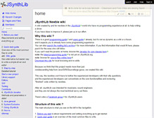 Tablet Screenshot of jsynthlib.wikispaces.com