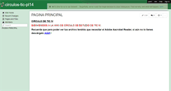 Desktop Screenshot of circulos-tic-pl14.wikispaces.com