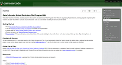 Desktop Screenshot of cainesarcade.wikispaces.com