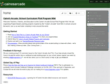 Tablet Screenshot of cainesarcade.wikispaces.com