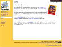 Tablet Screenshot of cyoadventure.wikispaces.com
